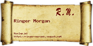 Ringer Morgan névjegykártya